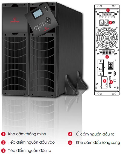 Bộ Lưu Điện FREDTON F99VRT-3K 3KVA/2700W (Rack/Tower)