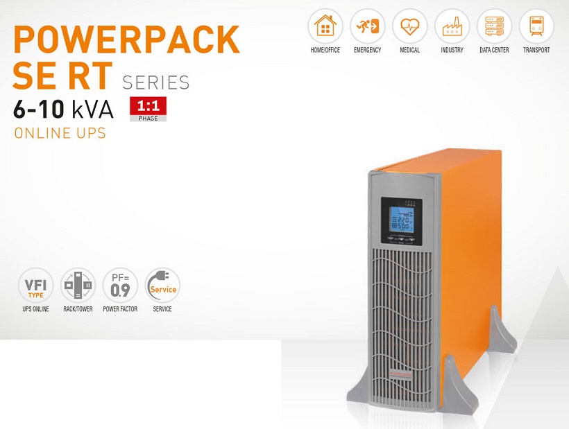 Bộ Lưu Điện MAKELSAN Powerpack SE RT 6KVA 6000VA/5400W