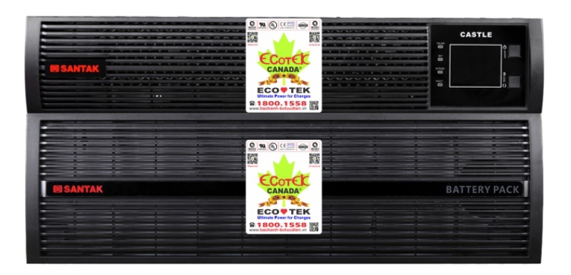 Mặt trước Bộ Lưu Điện SANTAK Rack 6K (6KVA/6KW) True Online