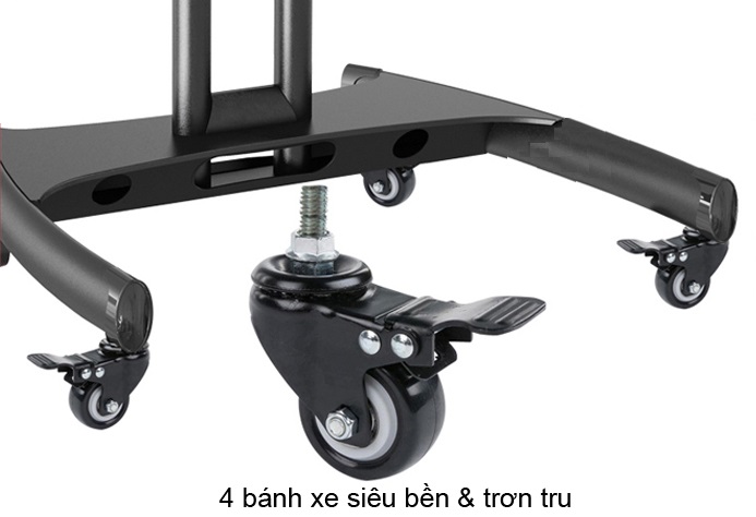 Khung treo màn hình Tivi AVA1500 tích hợp bánh xe linh hoạt