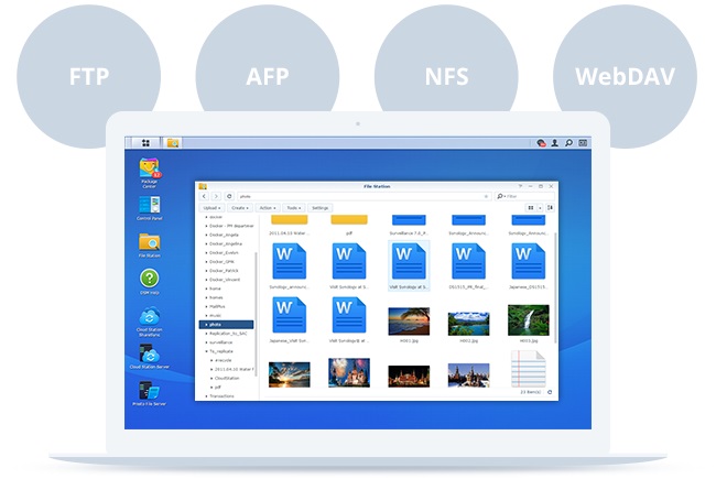 Nas Synology DS118 giúp quản lý và chia sẻ tài liệu hoàn hảo từ DSM