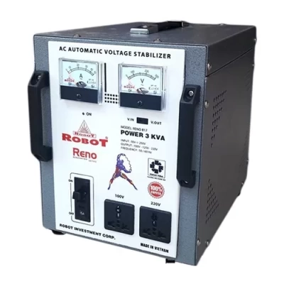 Ổn áp Robot Reno 3KVA (40V-240V) 1 pha