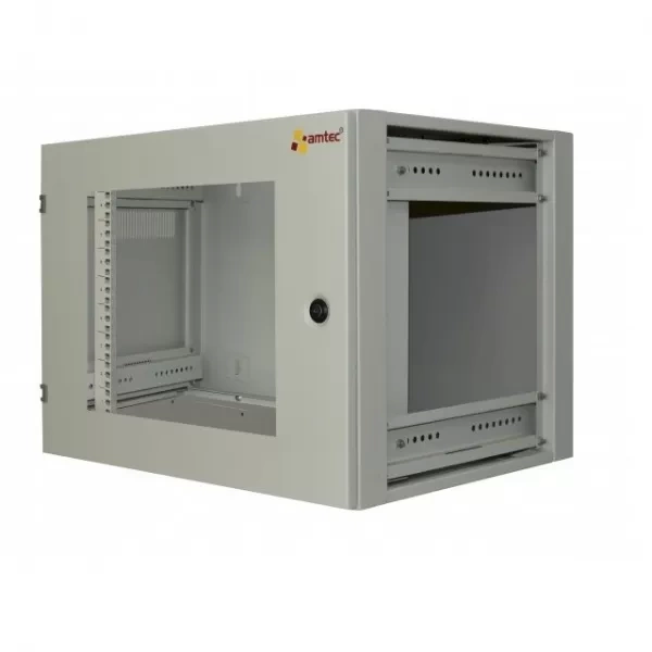 Tủ rack treo tường 9U C-CLASS Amtec AMW09 cửa mica trắng